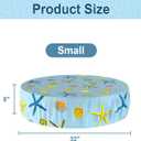 Foldable Round Dog Swimming Pool Cover, Collapsible Outdoor Tub, PVC Coating Waterproof and UV Protection, Leakproof Washable Kiddie Pet Small Paddling Bath Accessories, Size: S-32*8 inch