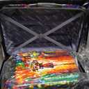 Dejuno 3-Piece Lightweight Hardside Spinner Upright Luggage Set, Multicolor, One Size