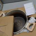 SENSARTE Ceramic Nonstick Stock Pot with Lid, 2.6/4.5/6.6/8.5 QT Soup Pot Casserole, Non-toxic Healthy, Induction Compatible, PFOA PFAS PTFE Free, White