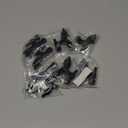 HOMOTEK 8 Pack Hinge Pin Black Door Stopper,Adjustable Deluxe Heavy Duty Door Stopper 2-1/2"x1-3/4,with Black Rubber Bumper Tips