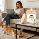 Corgi Gift – Funny Lavender Soy Candle Gift for Corgi Owners, Dog Lovers & Dog Moms – Stress Relief Aromatherapy for Women - Corgi Decor