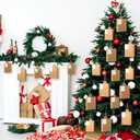 Civaner 36 Pack Funny Christmas Tree Ornaments with DIY Shipping Labels Mini Box Package Ornament for Christmas Home Office Decor