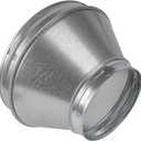 10" to 6" Inch Round Duct Reducer - Male Fit Galvanized Steel Pipe Increaser - Coupling for Round Duct Ventilation Systems - Heating & Cooling HVAC - Vent Pipe Adapter, Duct Connector