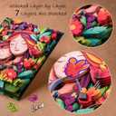 Mom Birthday Gifts from Daughter, Hademade 3D Paper Art Desk Decor for Mama, Mothers Day, Thanksgiving, Christmas, 7.2 x 8.8 Solid Wood Flowers