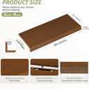 Bamboo Wire Shelf Covers, 38" W x 16" D, 4-Pack, Walnut