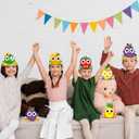 24 Sets Summer Fruits Headband Craft Kits DIY Fruit of The Spirit Paper Hat Crown with Strawberry Cutouts Back to School Art Stickers Craft for Kid Holiday Party Favor Supplies School Home Activity