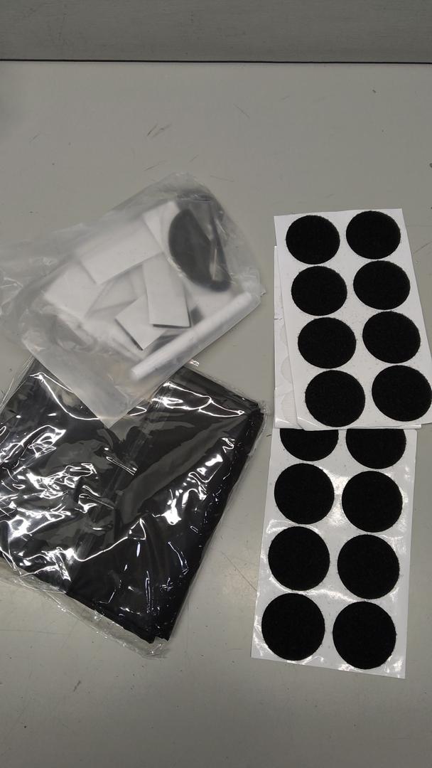 Adsamm® / 80 x self-Adhesive Felt Pads/ Black/ ø 2.36'' (ø 60 mm) / Round / 0.138'' / 3.5 mm Thick Stick-on Furniture Felt Glides/ Furniture & Chair Glides