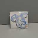 Blue Bodysuit Decoration Banner, Blue Gingham Party Decorations, Baby Shower Party Supplies Birthday Banner Decor for Boys Girls Baby Shower Decorations