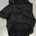 Blank Dog Sweatshirt Pet Hoodie for Puppy Small Dogs Doggie Clothes S (Black)