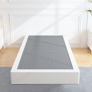 ALDRICH Twin Box Spring 7 Inch Mattress Foundation with Easy Clean Cover