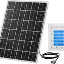 15W 5V Solar Panel for Outdoor Security Camera with 20Ah LiFePO4 Battery - Monocrystalline Solar Panel Kit, MPPT Control Board & USB Output Solar Charger for WiFi Camera, Light, Router