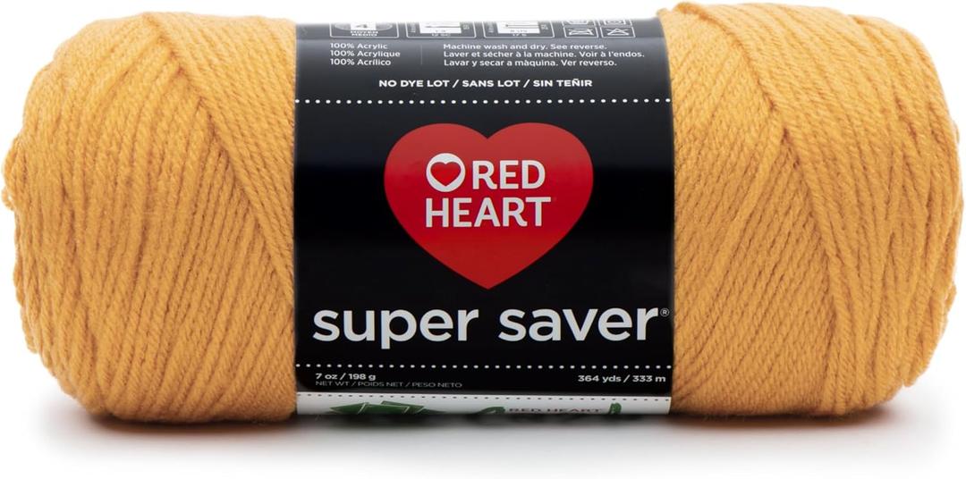 RED HEART Super Saver Yarn, Gold