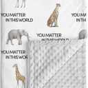 Minky Baby Blanket for Boys, Soft Plush Receiving for Newborns - Leopard 30x40 Inches