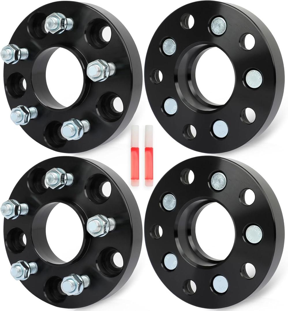 ECCPP 4PCS change bolt pattern from 5X5 to 5X4.5 Wheel Adapters Hub Centric Conversion 5x127 to 5x114.3 1 inch 5 Lug 1/2" 71.5mm hub for Jeep Commander 2006-2010 for Jeep Grand Cherokee 1999-2010