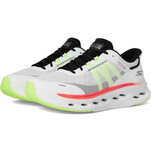 Skechers Men's Max Cushioning Glide Step Aberdeen Hands Free Slip-ins Sneaker (11, White/Multi)