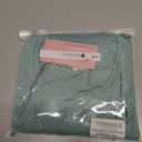 Women's Oversize Workout Crop Tops Short Sleeve Crewneck Drop Shoulder Boxy T Shirts Summer Casual Solid Basic Tees (Green, L)