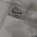 Encasa XO Throw Pillow Covers 17.5x17.5in Set of 10 White | No Inserts | Cotton Pillow Covers for Living Room, Bed, Sofa, Couch | Decorative Cushion Covers with Improved Zippers 