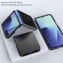 Foluu Slim Fit Case for Samsung Galaxy Z Flip 7, Ultra Thin Matte PC with Non-Slip Grip Full Protection Protective Cover for Samsung Galaxy Z Flip7 5G 2025 (Black)