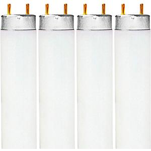 LUXRITE F32T8/865 32W 48 Inch T8 Tube Light Bulb, 6500K Daylight, 2800 Lumens, G13 Medium Bi-Pin Base, LR20735, 4-Pack LUXRITE F32T8/865 32W 48 Inch T8 Tube Light Bulb, 6500K Daylight, 2800 Lumens, G13 Medium Bi-Pin Base, LR20735, 4-Pack