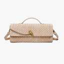 BaiYouDa Suede Woven Clutch Purse for Women Designer Hand-woven Crossbody Bag Trendy Evening Handbag Shoulder Bags