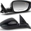 Right Passenger Side Mirror Compatible With Honda Accord 2018-2022 with Turn Signal Light Power Glass Heated with Blind Spot Detection 8-Pins Replaces 76201TVAA31ZJ | 76208TVAA42