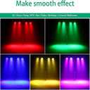 U`King LED Par Lights DJ Stage Light Corded RGB 36 LED with Sound Activated Remote Control DJ Uplighting for Wedding Party Club Christmas Stage Lighting (2 Packs)