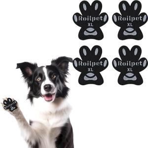 Dog Paw Protector Anti-Slip Pads, Toe Grips for Senior Dogs to Prevent Slipping on Hardwood Floors, Stronger Self-Adhesive Paw Pad Provide Traction for Elderly, Injured Pets (12 Sets - 48Pads, XL)