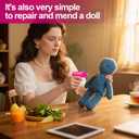 Stitch GunStitch Gun for ClothesStitch Gun with Micro NeedleStithcy Clothing with HandheldIncludes 2 All-Steel Needles1 Scissor1500 Black & 1500 White Micro FastenersEasy to Play or Use (2800)