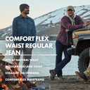 Wrangler Authentics Men's Regular Fit Comfort Flex Waist Jean (Black)