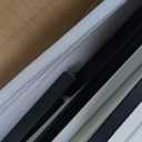 10Pack WPC Slat Wall Panels, 96 x 6.4 x 0.8Inches 3D Accent Wall Panels for Interior Home Decor, Fluted Wood Paneling for Living Room, TV Background, Office, Bedroom (Matte Black)