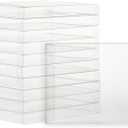 Juvale Boxes for Cards - 4.5 x 5.9 In, Clear, 50 Pack, Hinged A2 Storage - Notecard Packaging & Photo Storage Organizer - Card Boxes for Crafting, Stationery Packaging