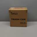 TIPGO Slim Bathroom Trash Can with Lid Soft Close, Step Pedal, 6 Liter / 1.6 Gallon Stainless Steel Trash Bin, Small Garbage Cans for Bedroom, Office, Kitchen (White)