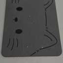Cat Stone Bath Mat, 16"x12", Grey, Modern, Non-Slip, Machine Made, Cartoon Pattern