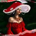 Mushroom Hat Renaissance Medieval Costume Cosplay Victorian Fairy Accessories with Bead Lace Brim Cap