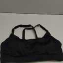 RUNNING GIRL Sports Bra for Women High Support, Molded Cup High Impact Sports Bras with Sewn in Pads Strappy Running Bra (Medium, Black)