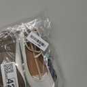 K KomForme Girl's Ballerina Flat Ankle Strap Dress Ballet Flat Shoes, 1 Big Kid, White/Satin