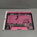 Transparent Keyboard Case for iPad Air 11 inch(M3 2025/M2 2024) & iPad Pro 11 inch(1st/2nd/3rd/4th) & 10.9 inch iPad Air 4/5th Gen, 7-Color Backlit Keyboard with Trackpad and 360Rotating, Pink