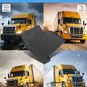 CreekT 4PCS All Weather Floor Mats for Freightliner Cascadia 2008-2017 (Only for Bucket Seat & Fuel), Also Fit 2018-2019 125 Old Body, Rubber Floor Mats Fit for Freightliner Cascadia Accessories