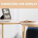 STOBOK Wooden Boat Model 9.84 Inch Small Rowboat Craft Natural Desktop Ornament for Home Office Bedroom Decoration (25.00X5.00X4.50CM)