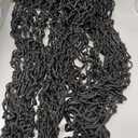 Klmnop 4-Pack Heavy Duty Slow Feed Hay Nets for Horses, 40" Hanging Hay Bags with 1.97" Small Holes, Regulate Feeding for Horse Goat Sheep in Stall Trailer Paddock(Black)