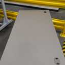 Plastic Office Table. Color: Grey. Size: 66x30.