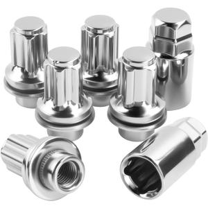 M12 x 1.5 Wheel Lock Lug Nuts Set 13/16 Hex 1.87 Inch Compatible with 4Runner Corolla FJ Cruiser Highlander Matrix Sequoia Solara Tacoma Tundra & L-EXUS GS300 GS400 GS430 GX460 GX470 SC430