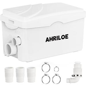 450W Sink Pump, Macerator Pump with 3 Inlets/1 Outlets, Sewage Pumps for Sink, Laundry, Basement (Not for Toilet)