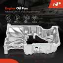 A-Premium Upper Engine Oil Pan Sump Compatible with Chevrolet & GMC
