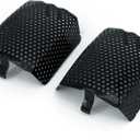 Americruise Motorcycle 1 Pair Black Front Caliper Brake Screen Inserted Covers Caliper Guards for Harley Touring, Road King, Electra Street Glide FLHT, FLHX & V-Road Models.