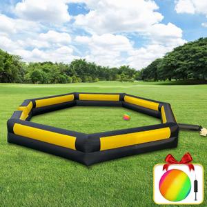 20FT Gaga Ball Pit Portable,Inflatable Gaga Ball Pit with Blower for Indoor Outdoor School Family Activities Giant Inflatable Sport Games for Kids and Adult