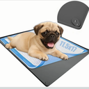 TidyFriend Puppy Pad Holder Tray Fits for 11.5” x 17” Pee Pads with Corner Lock Holes, Raised Edges, Non-Spill, Easy to Clean Silicone Puppy Potty Tray Holder, for Indoor Floor Protection (Grey)
