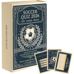 2 x JOH 2026 World Cup Soccer Trivia Card Game - 200+ Soccer Trivia Questions - Ultimate Football Knowledge Game for Family Soccer Game Night, Tailgates, Party | Fits 2-8 People