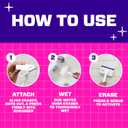 Mr. Clean Magic Eraser Shower & Tub Scrubber, Bathroom Cleaner, All in One Bathroom Cleaner, Lemon Starter Kit, 1 Scrubber & 2 Foaming Magic Erasers