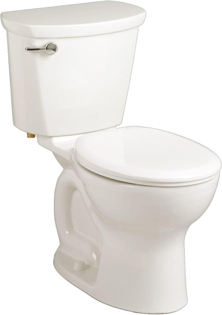 American Standard 215DB104.020 Cadet Pro 1.28 GPF 2-Piece Round Front Toilet with 10-in Rough-In, Medium, White